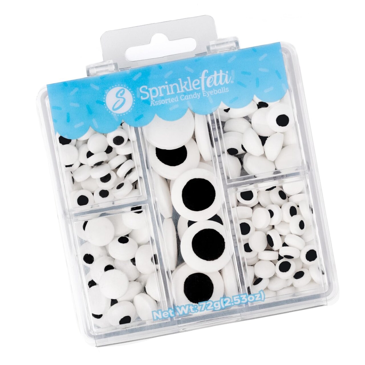 Halloween Eyeball Tacklebox – 2.53 oz Assorted Candy Eyeballs (Candy Eyeball Tacklebox)